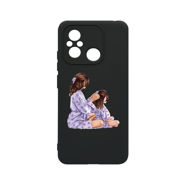 Husa BestCase® Premium Liquid Silicon, Compatibila Cu Xiaomi Redmi 12C, Princesses Gril Mom, SLIM 1.2MM, Microfibra in interior, Antisoc, Protectie Camera, Margini ridicate pentru protectia ecranului, PB 553