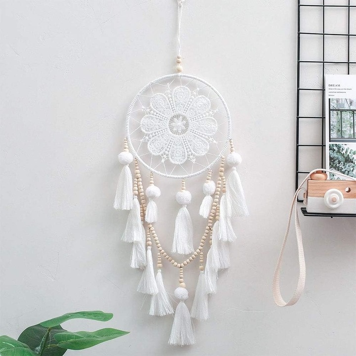 Capcana de vise, decor suspendat, alb, 30x50cm