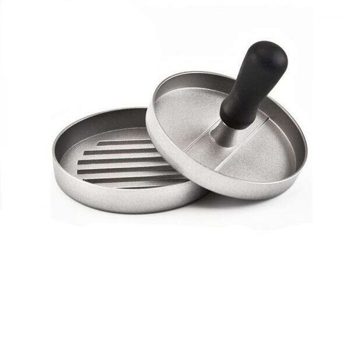 Presa pentru burgeri, 7.2 cm, Acoperire antiaderenta, Gri