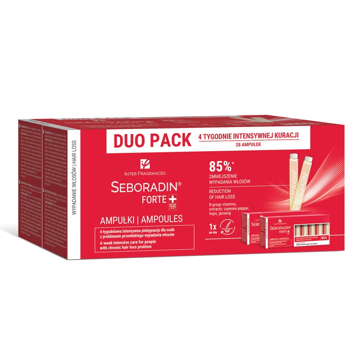Tratament impotriva caderii parului Forte, 14 fiole x 5.5 ml, Seboradin