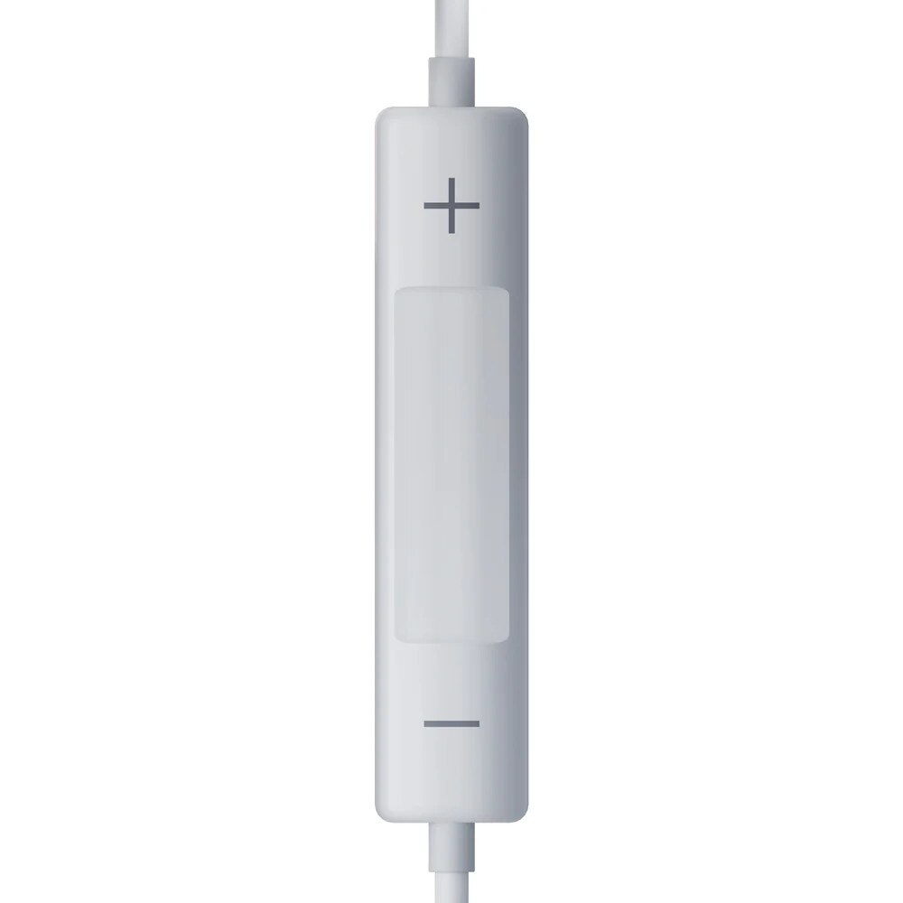 Casti audio cu microfon 3MK Wired, In-ear, Control pe fir, USB-C, Lungime cablu 1.2m, Alb