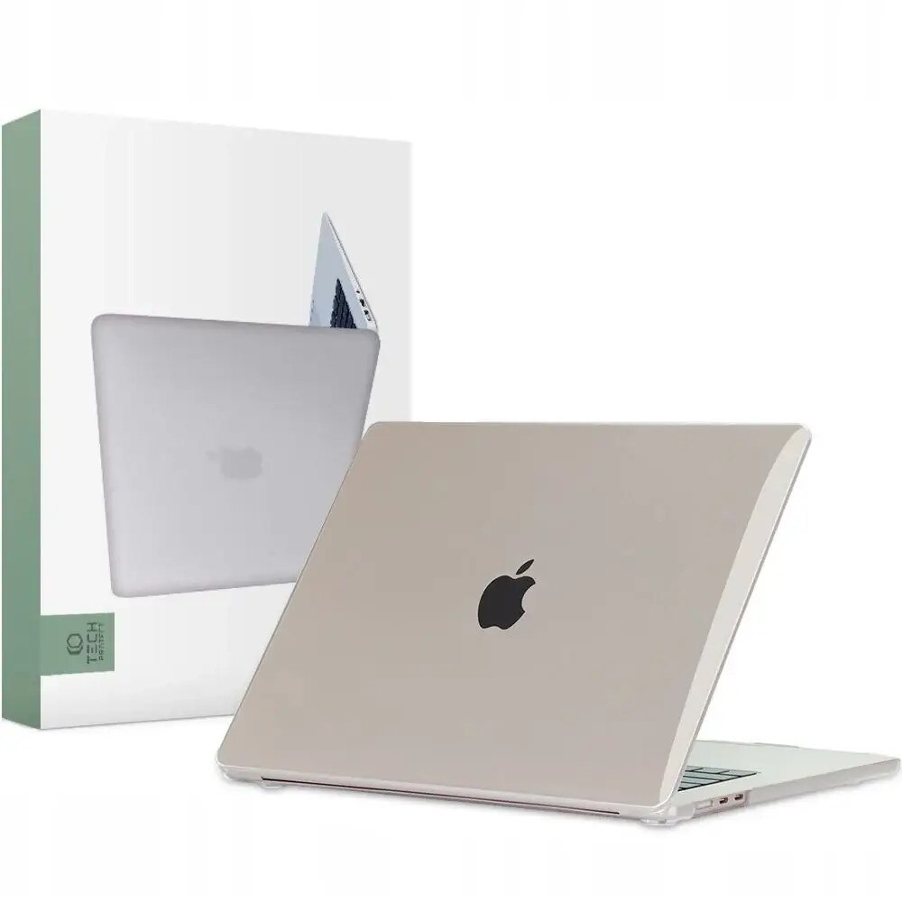 Carcasa laptop Tech-Protect Smartshell compatibila cu MacBook Air 15 inch 2023/2024 Crystal Clear