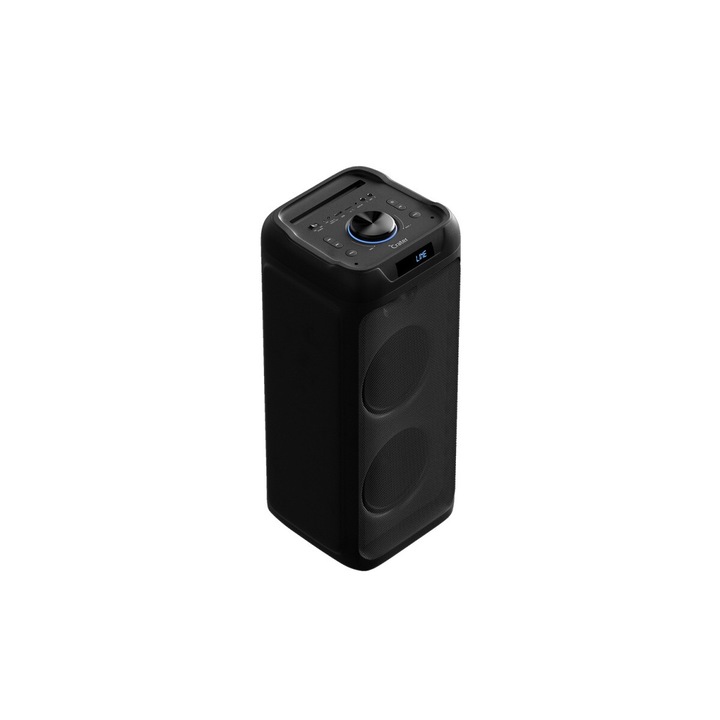 Orava CRATER-L 50 W, Bluetooth, USB, 4000 mAh Fekete party hangszóró