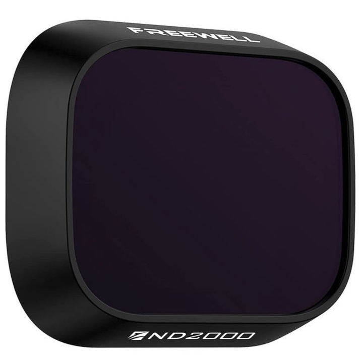 Филтър за камера ND2000 за дронове DJI Mini 3 Pro/Mini 3, FreeWell, оптично стъкло/алуминиева сплав, черен