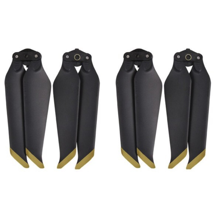 Комплект от 4 перки за DJI Mavic 2 PRO ZOOM тип 8743F, Алуминиеви, Сив / Златист