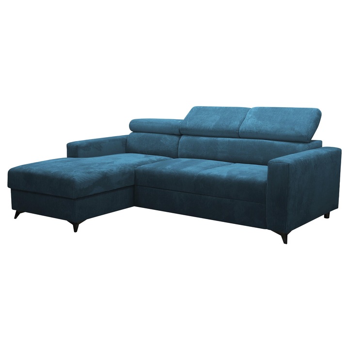 Coltar Levioseno Premium Reiat, MIRJAN24, Stanga LC+2R, Albastru, 236x172x102 cm