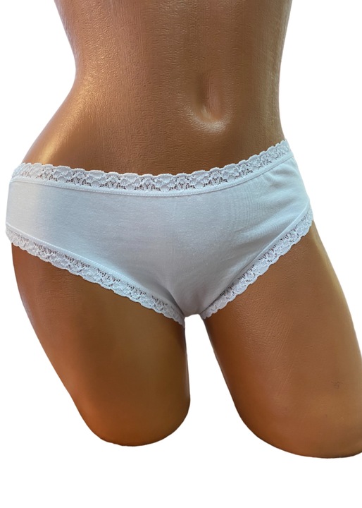 Set 3 perechi chiloti dama Thea, bumbac, alb, L INTL