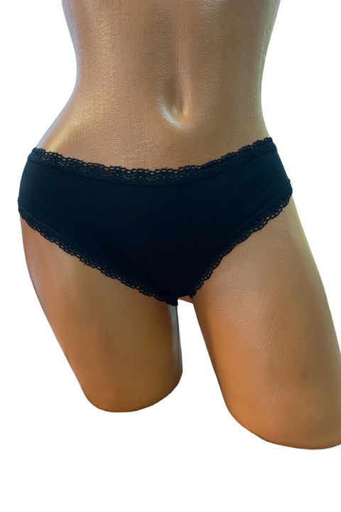 Set 3 perechi chiloti dama Thea, bumbac, negru, M INTL