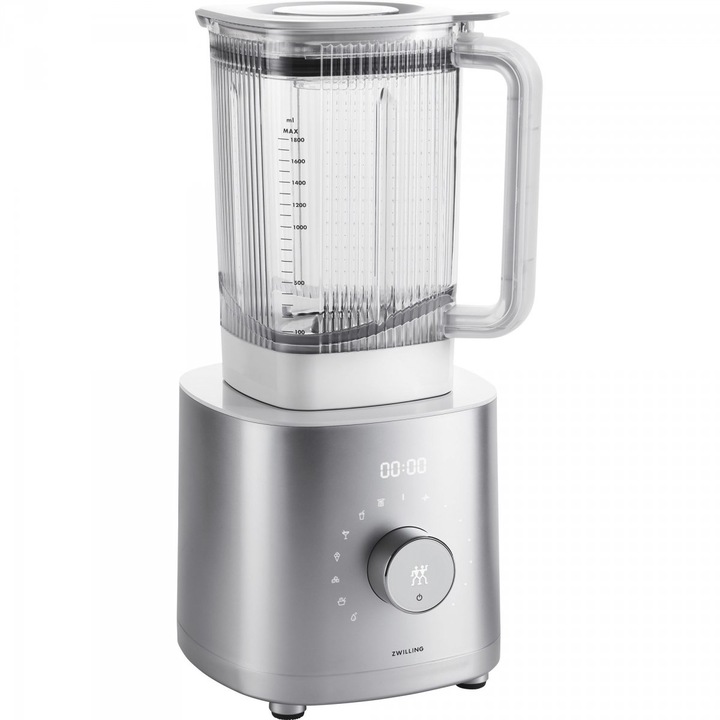 Високопроизводителен блендер, Zwilling, 1200 W, пластмаса/стомана, сребрист
