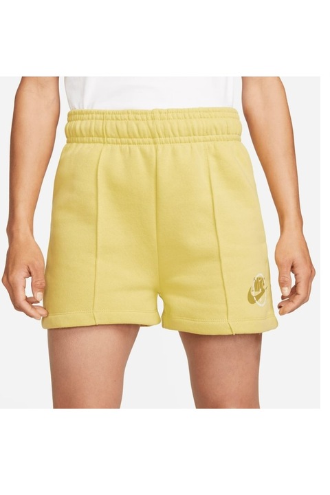 Дамски спортни къси панталонки Nike Fleece Trend Short, Горчица