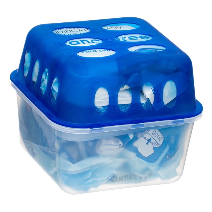 Nedvességelnyelő, póttasakkal, 400g, kék