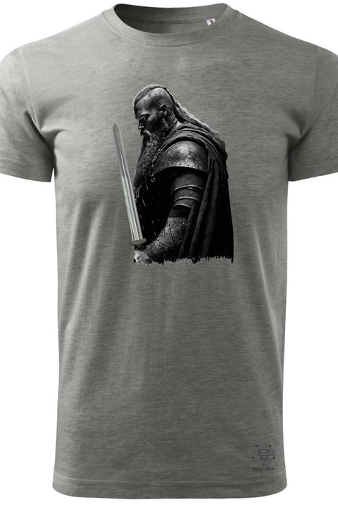 Magnolion Ragnar Lothbrok v3 férfi póló, Melanzs szürke, L