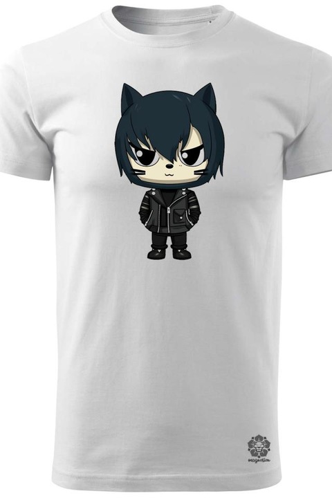 Tricou barbati Magnolion, Loose Emo Cat, Multicolor, XL
