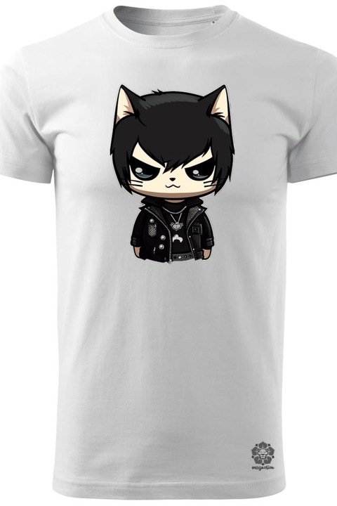 Tricou barbati Magnolion, Laza Emo Cat, Multicolor, S