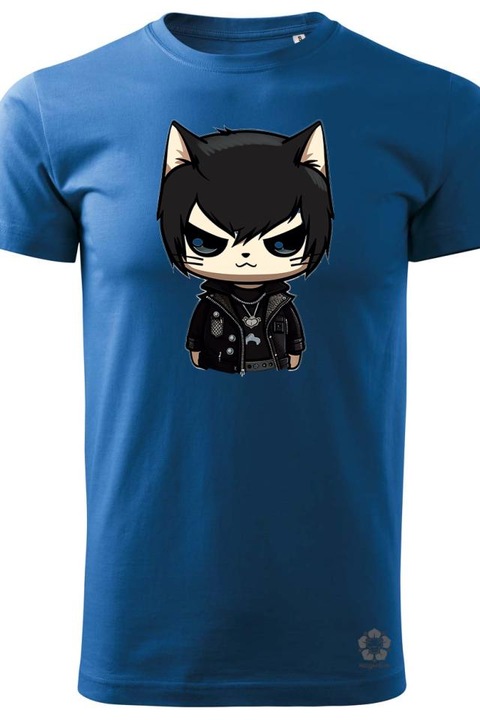 Tricou barbati Magnolion, Laza Emo Cat, Multicolor, S