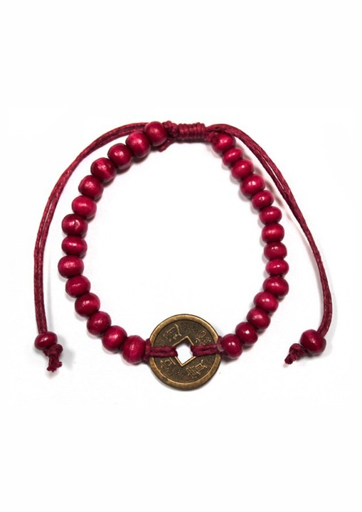 Bratara Feng Shui, pentru Fericire, rosu