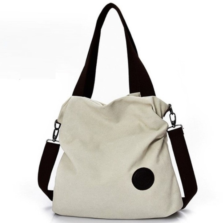 Geanta dama Freeland B888, Textil, Alb