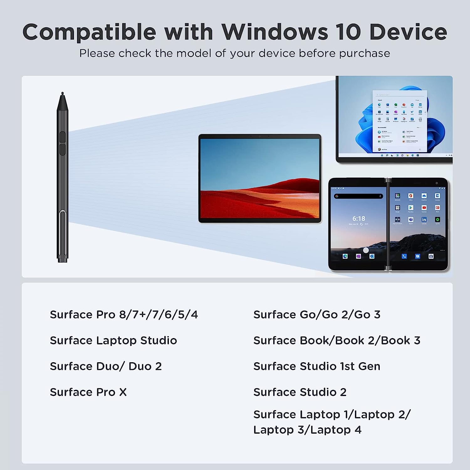 Stylus iPad Pen, TiMOVO, profesional, 4096 nivele, pentru tableta, iPad