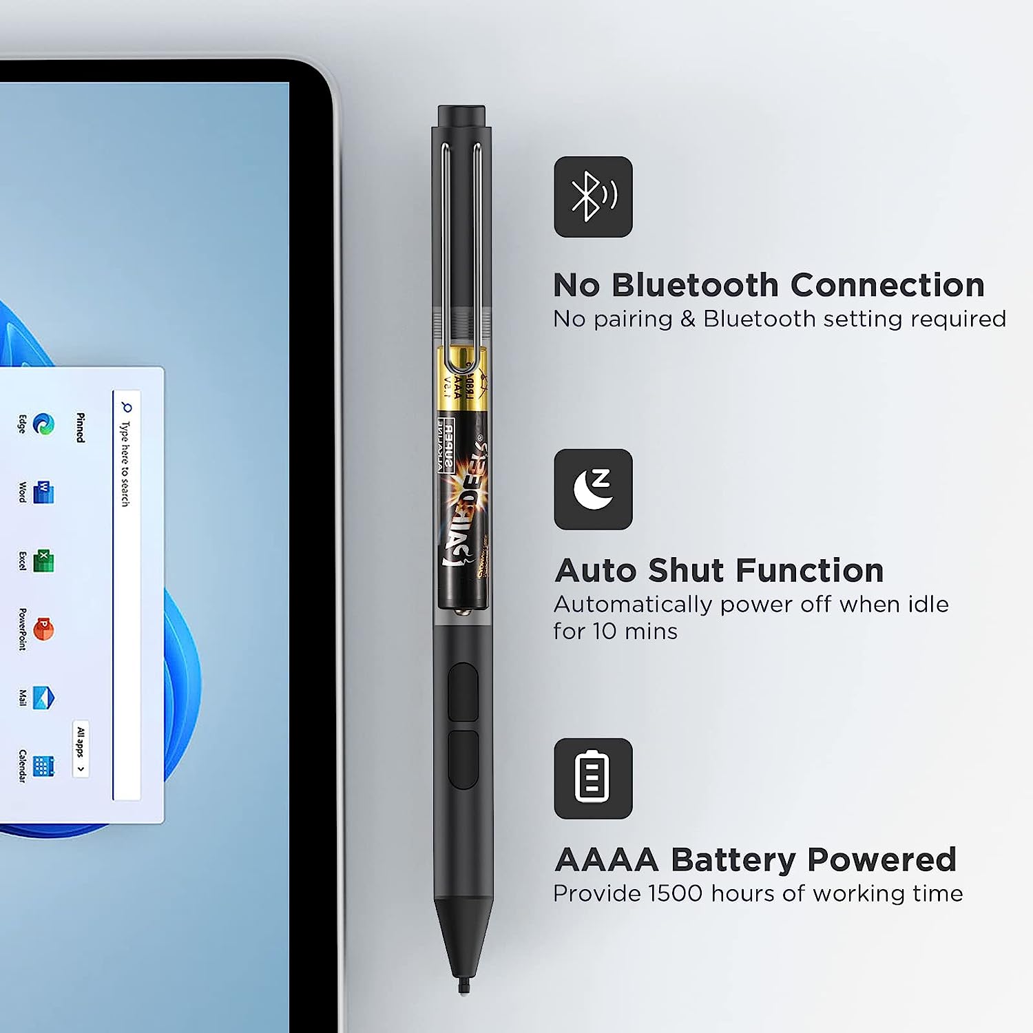 Stylus iPad Pen, TiMOVO, profesional, 4096 nivele, pentru tableta, iPad