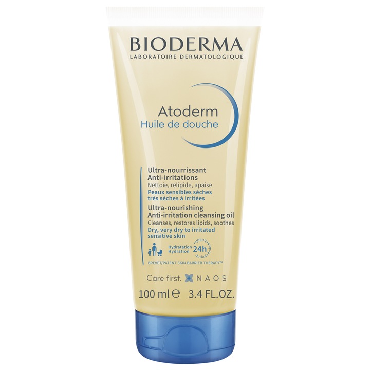 Ulei de dus Bioderma Atoderm pentru piele uscata/foarte uscata/sensibila, 100 ml