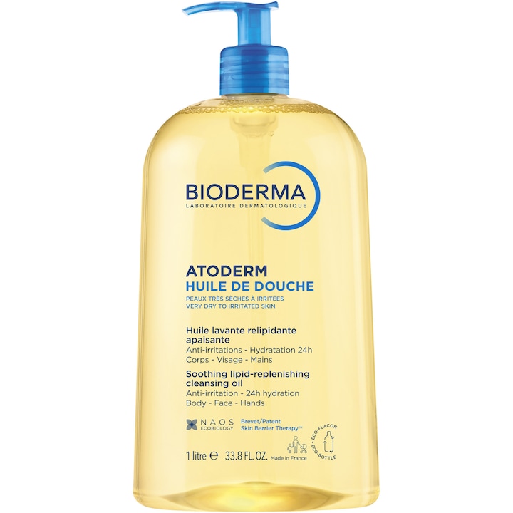 Олио за баня Bioderma Atoderm, 1000 мл