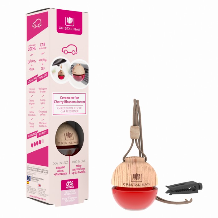 Odorizant masina 0% alcool Cristalinas, Floare de cires - renastere, 6 ml