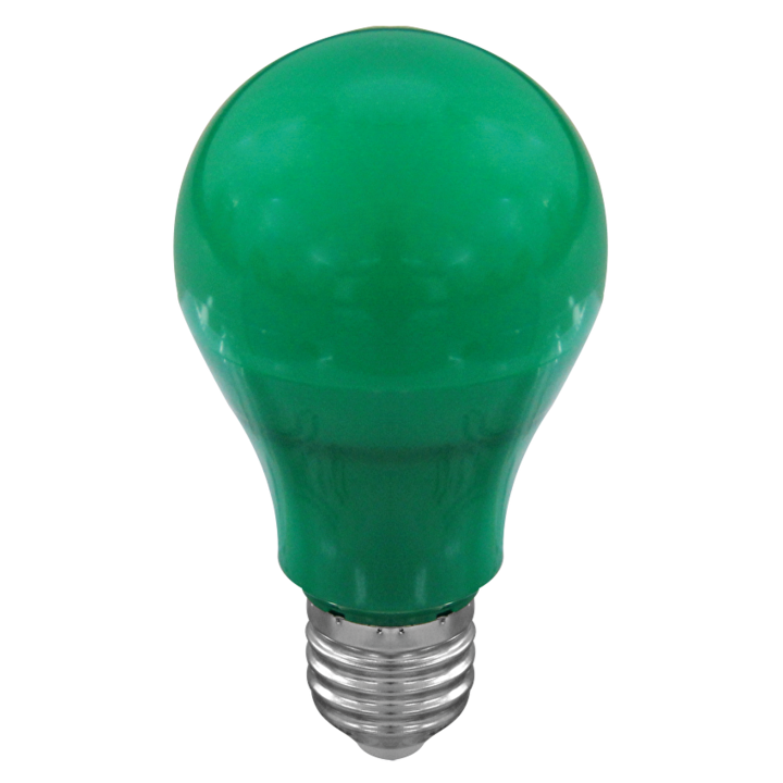 LED Лампа, Крушка, 6W, E27, 220-240V AC, Зелена светлина, Ultralux