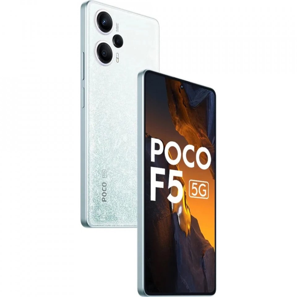 Мобилен телефон Xiaomi Poco F5, Dual SIM, 256GB, 8GB RAM, 5G, Бял - eMAG.bg