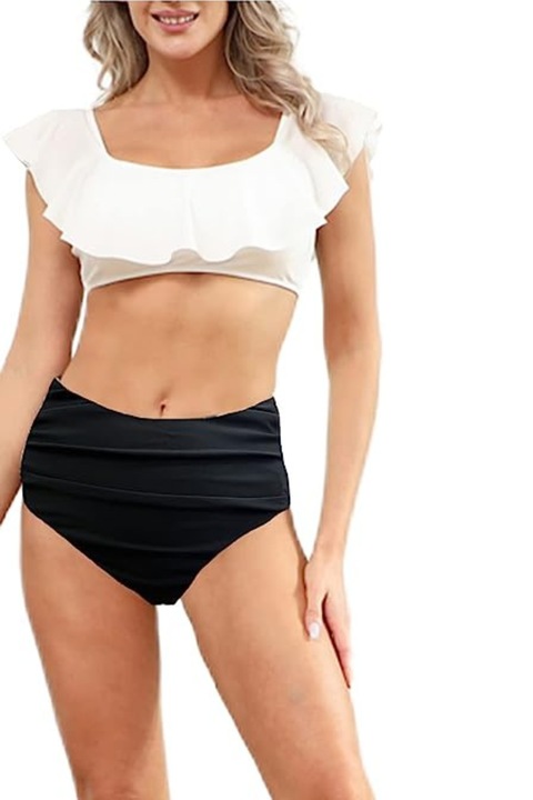 Бански за жени, Бял/Зелен