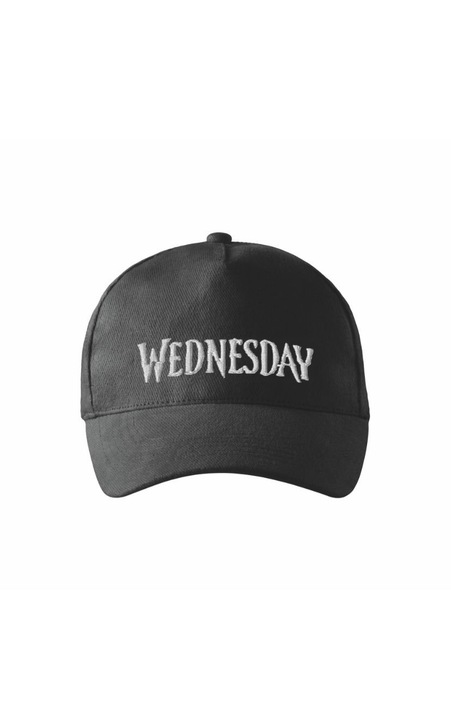Sapca unisex - 307, broderie Wednesday, culoare negru, One-Size