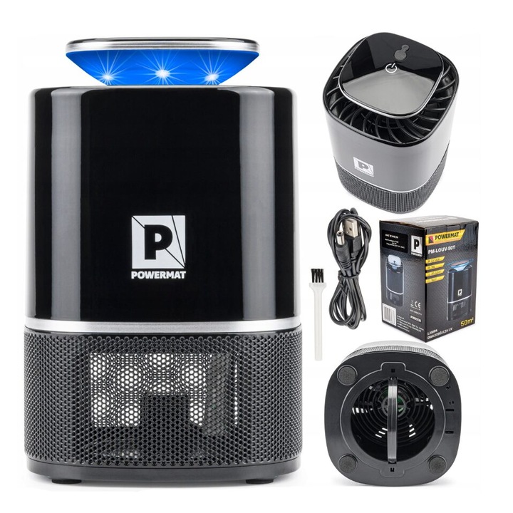 Lampa anti-insecte cu LED UV, 5V 3 W, Powermat