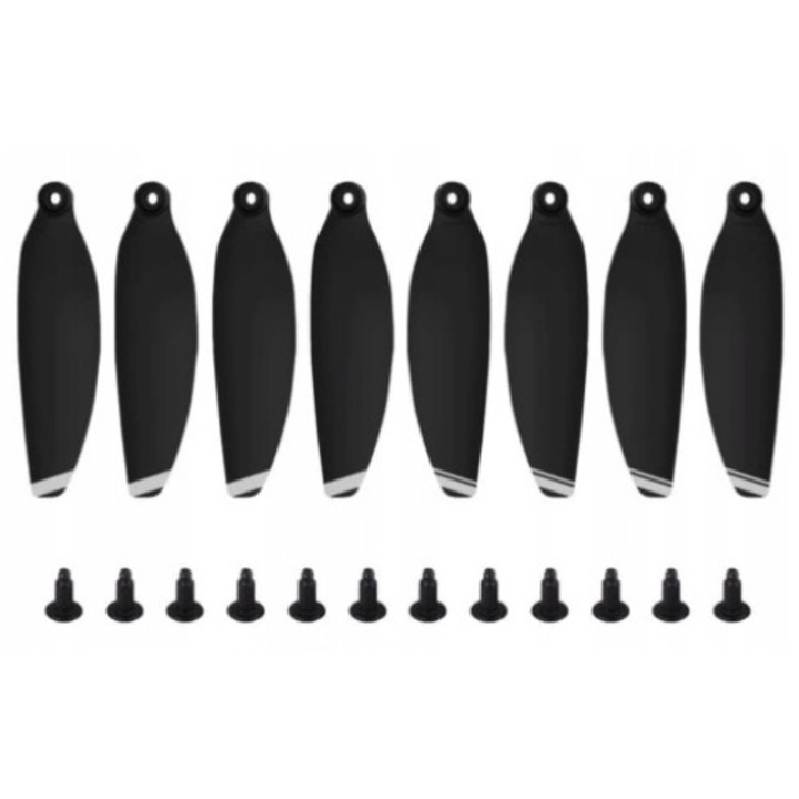 Elice pentru DJI Mavic Mini 2, Aliaj carbon, 8buc, Negru