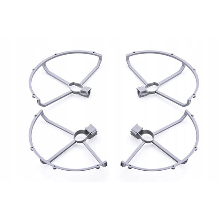 Set 4 protectii pentru elice drona, ABS, Pentru DJI Mavic Mini 1 / 2 / SE / 2 SE, Gri