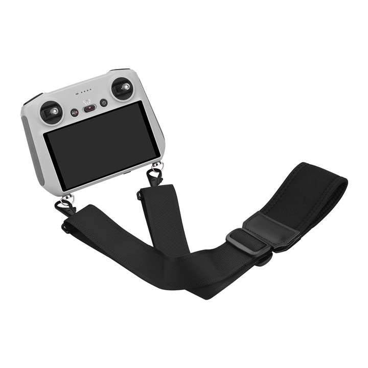 Suport reglabil pentru controller, Compatibilitate DJI MINI 3 PRO / DJI RC, 52.5 - 81.5 cm, Alb/Negru
