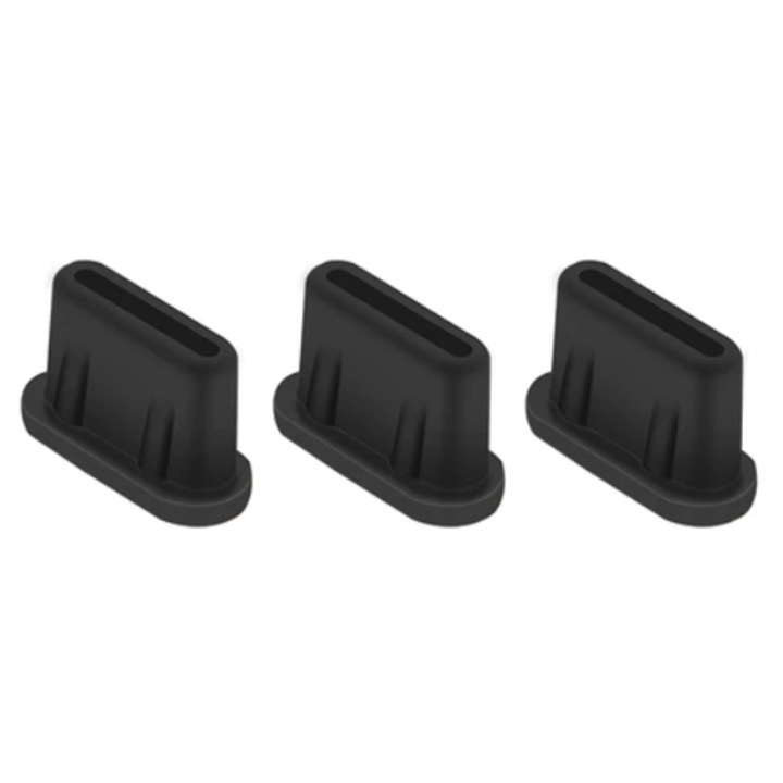 Set 3 x capac conector USB C, BRDRC, pentru DJI Mavic Mini SE 3 RC-N1 DJI RC, Negru