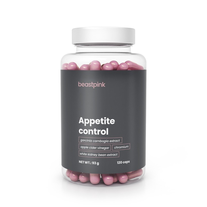 Arzator de grasimi, Fat burner, Arderea grasimilor, Controlul greutatii Appetite Control, BeastPink, 120 capsule