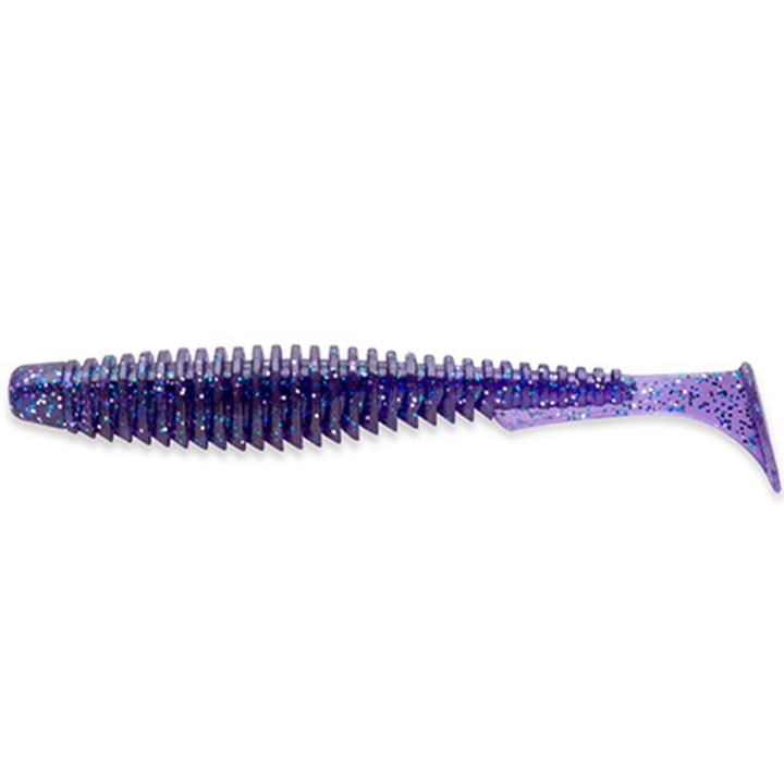 10 db puha műcsali készlet FishUp U-Shad 5cm 060 Dark Violet Peacock & Silver