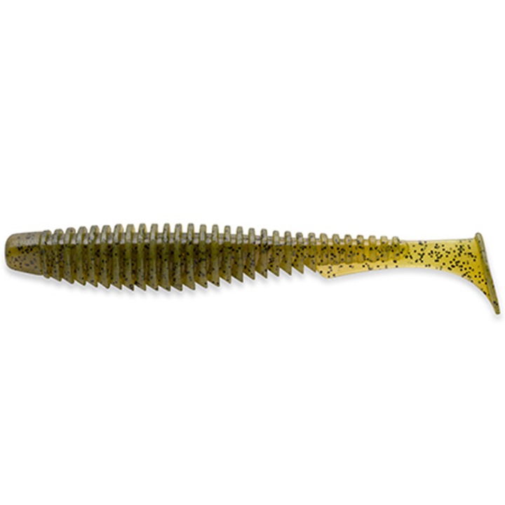 Комплект от 10 меки примамки FishUp U-Shad 5cm 074 Green Pumpkin Seed