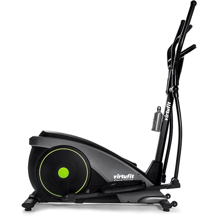 Bicicleta eliptica VirtuFit iConsole Total Fit Crosstrainer, masa rotativa de 22kg, greutate maxima utilizator 150kg, display LCD, pedale reglabile si antiderapante, 24 programe, Quick Keys, incarcator USB