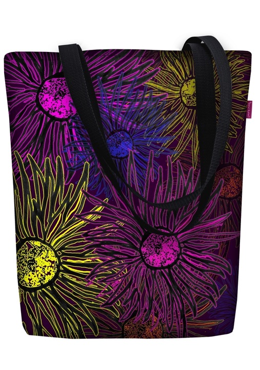 Női válltáska, Bertoni, Cordura, 36x40 cm, többszínű