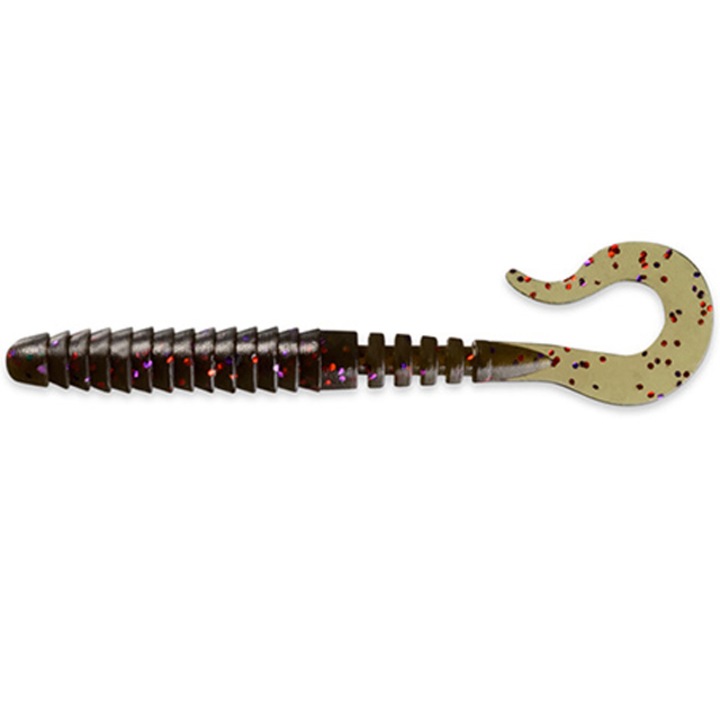 10 db-os szett FishUp FishUp Vipo 5,2 cm 050 Green Pumpkin Brown Red & Purple, süllő, süllő vagy csuka horgászatához