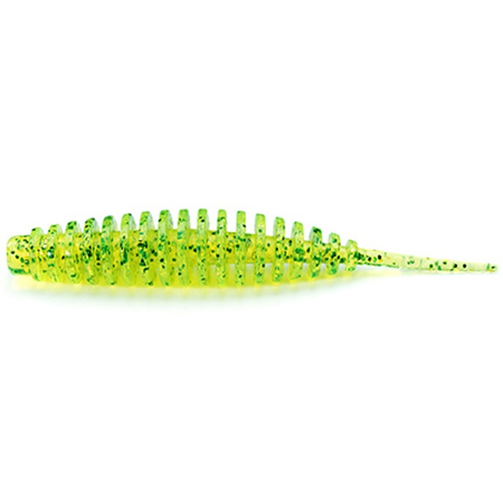 12 db-os lágy csali készlet FishUp Tanta 2,5 cm 026 Flo Chartreuse Green