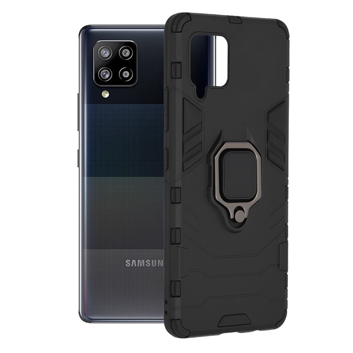 Кейс за Samsung Galaxy A42 5G, Techsuit Silicone Shield, черен