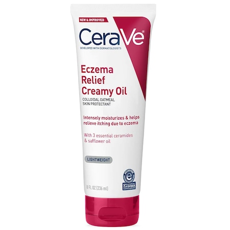 Crema de Corp, CeraVe, Eczema Relief Creamy Oil, pentru Ameliorarea Eczemelor si Hidratarea Intensa a Pielii, cu Ceramide si Ovaz Coloidal, 236ml