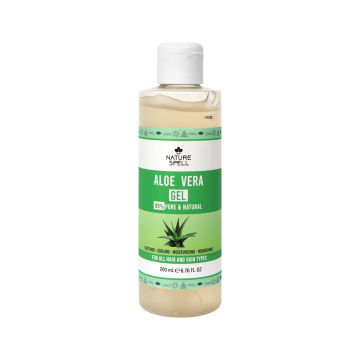 Gel Aloe Vera, Nature Spell, Toate tipurile de piele, 200 ml
