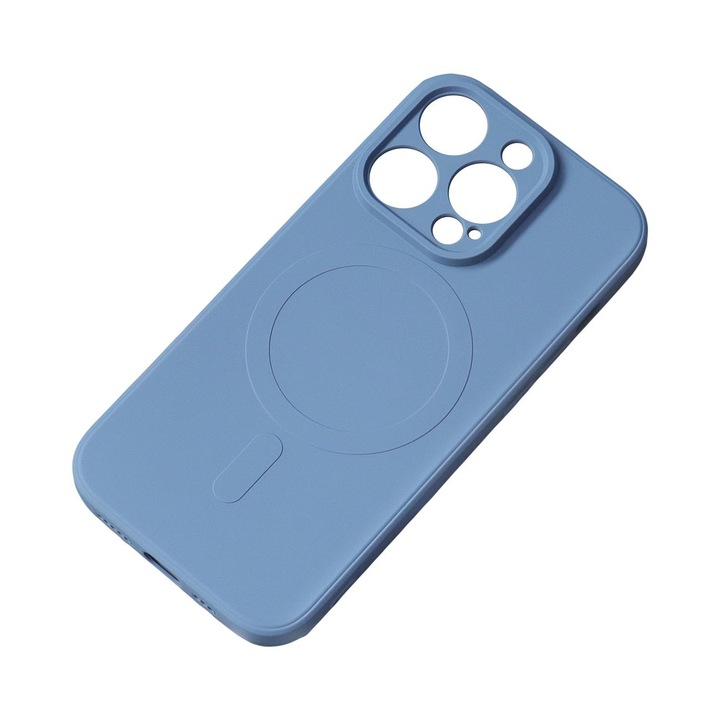 Защитен калъф MagSafe за Apple iPhone 13 Pro Max, Ultra Silicone, CN1713, Navy Blue