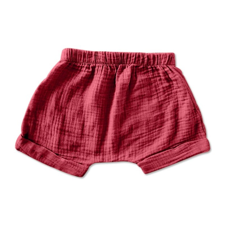 Zuma muszlin rövidnadrág, Piros