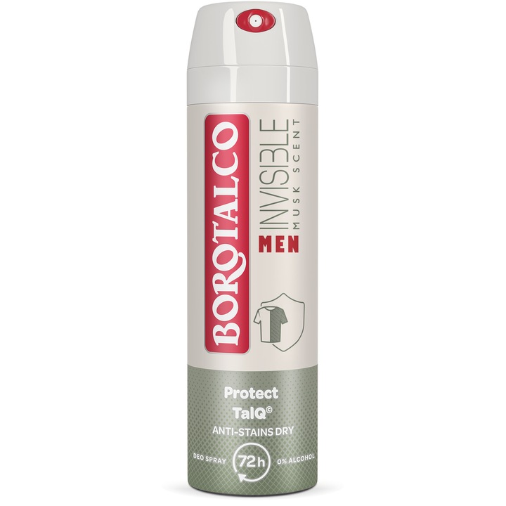 Deodorant Spray Borotalco Men Invisible, 150 ml
