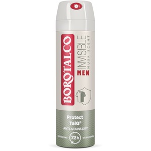 Deodorant Spray Antiperspirant Borotalco Men Invisible, 150 ml
