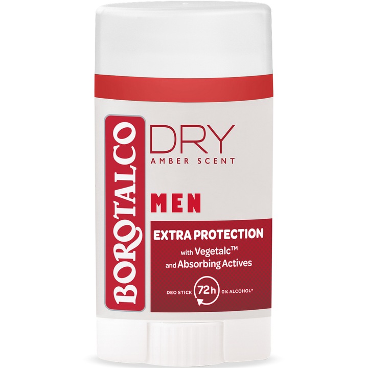Дезодорант стик Borotalco Men Dry Amber, 40 мл